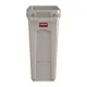 Rubbermaid Slim Jim Container With Venting Channels Beige - 60ltr
