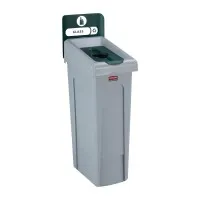 Rubbermaid Slim Jim Recycling Station Single Stream - Glass