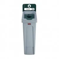 Rubbermaid Slim Jim Recycling Station Single Stream - Glass