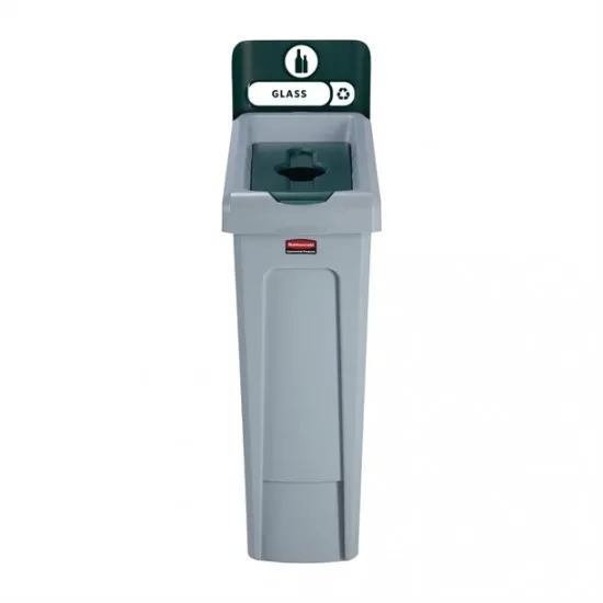 Rubbermaid Slim Jim Recycling Station Single Stream - Glass (green)