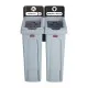 Rubbermaid Sjrs 3 Strm Bund - General (blk)/ Compost (brn)/ Mixed (grn)