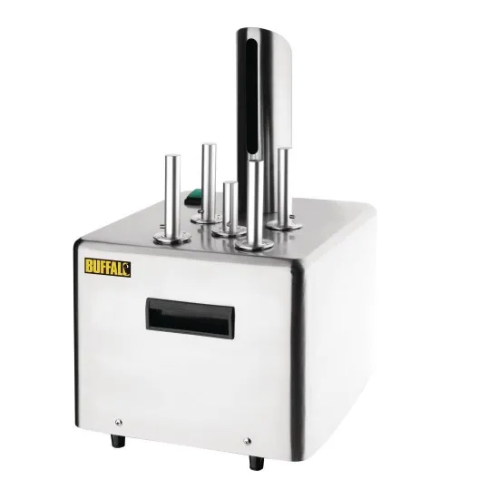 Buffalo Commercial Stainless Steel Glass Polisher - 5 Brushes