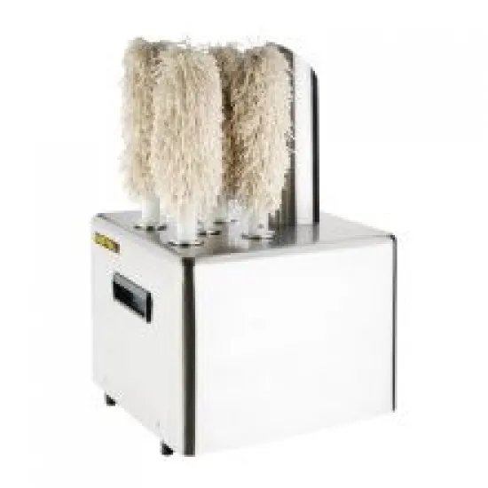 Buffalo Commercial Stainless Steel Glass Polisher - 5 Brushes
