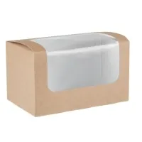 Colpac Kraft Sandwich Pack With Pla Window X 500