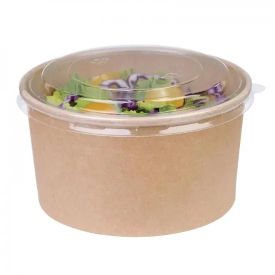 Fiesta Green Round Kraft Salad Bowl 1000ml X 300
