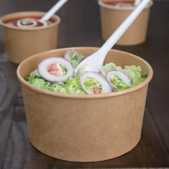 Fiesta Green Round Kraft Salad Bowl 1000ml X 300