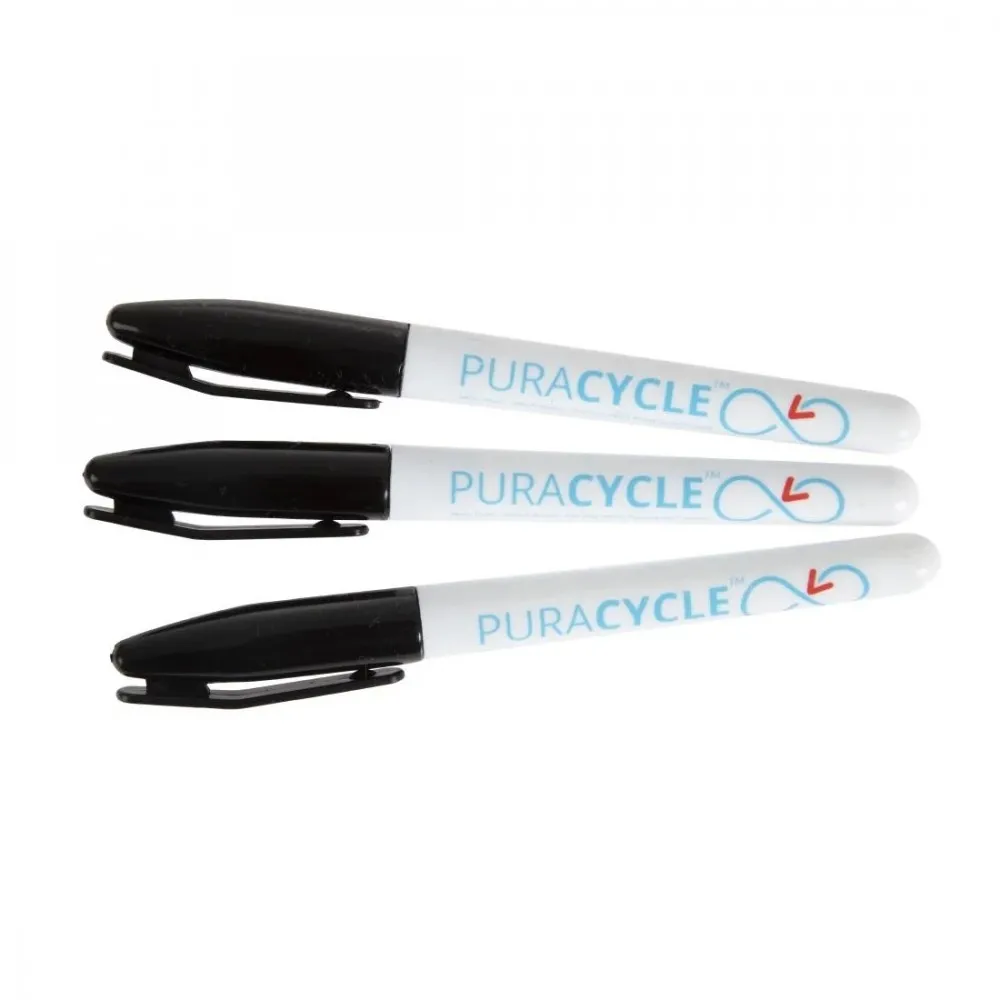 Puracycle Black Markers (pack 3)