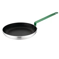 Hygiplas Frypan Alum Non-stick Teflon Platinum + Green Hndl - 280x45mm