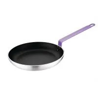 Hygiplas Frypan Alum Non-stick Teflon Platinum + Purple Hndl - 280x45mm