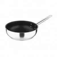 Vogue  S/s Saute Pan Teflon Platinum + N Stick Coating - 240mm