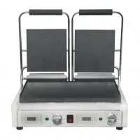 Buffalo Extra Large Contact Grill Double Flat Plate