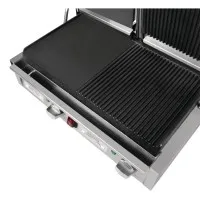 Buffalo Contact Grill Double Flat Left/ribbed Right