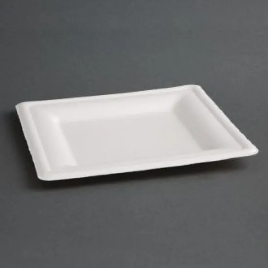Fiesta Green Square Bagasse Plate 10'' X 50