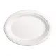 Fiesta Green Oval Bagasse Plate 10x8 X 50''