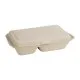 Fiesta Green 2-compart Hinged Bepulp Container 9x6 X 200''