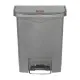 R Maid Slim Jim Container 30l Resin Frnt Step On Grey