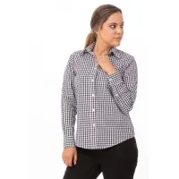 Ladies Blk Gingham Shirt - Size Xxl