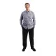Mens Uniform Black Gingham Shirt