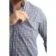 Mens Uniform Black Gingham Shirt