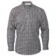 Mens Uniform Black Gingham Shirt