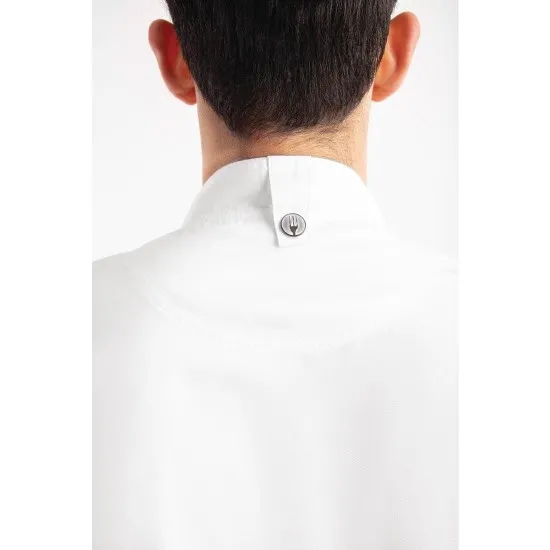 Hartford Light White Zip Chef Jacket