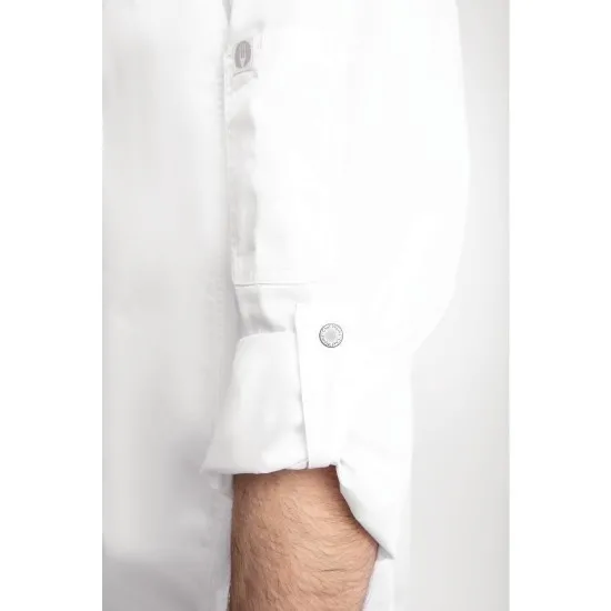 Hartford Light White Zip Chef Jacket