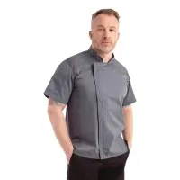 Springfield Ink Blue Short Sleeve Zipper Jacket