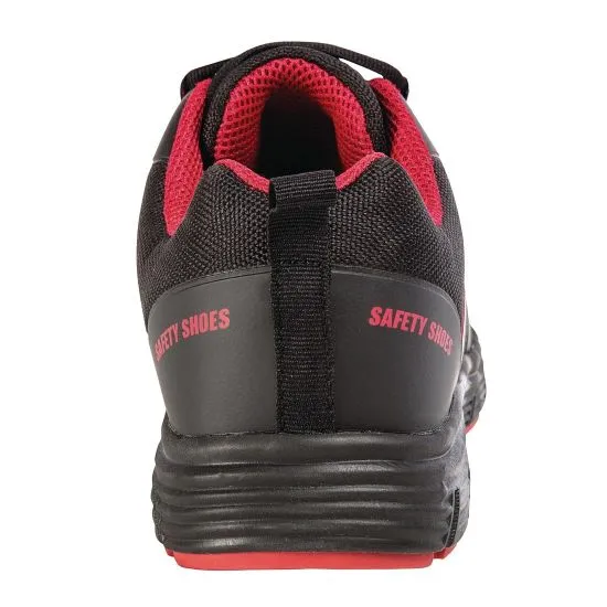 Mesh Steel Toe Black Safety Trainers
