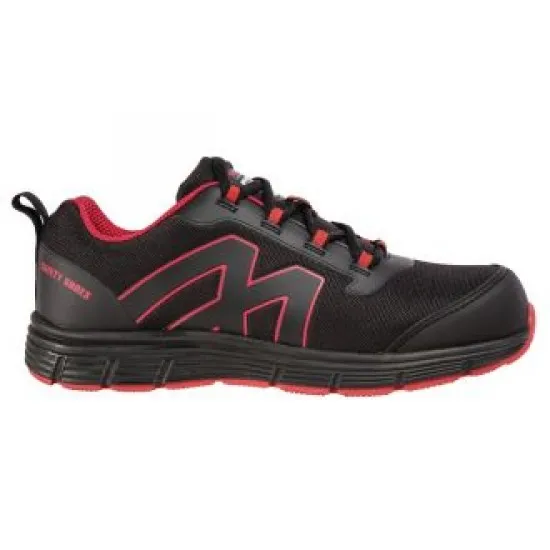 Mesh Steel Toe Black Safety Trainers