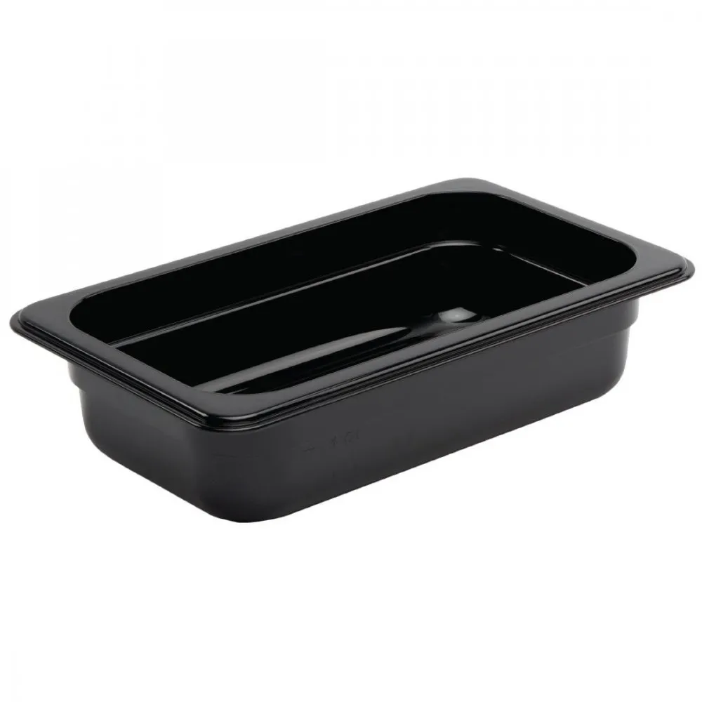 Black Polycarbonate Gn - 1/4 100mm