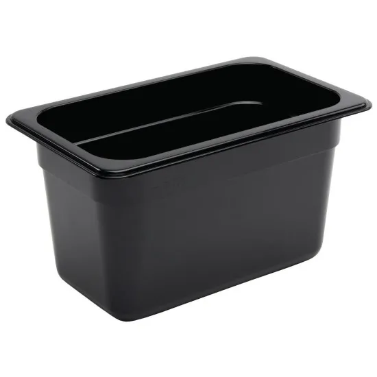 Black Polycarb Gastronorm 1/4