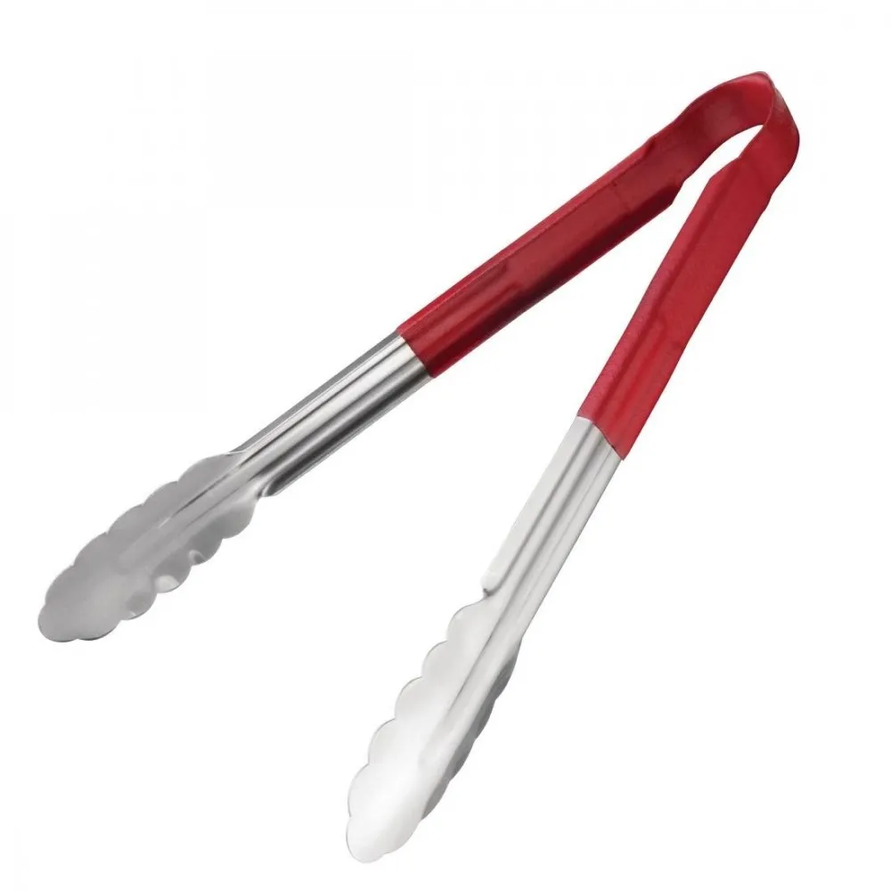 Vogue Colour Coded Serving Tong Blue - 300mm