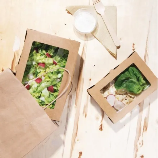 Fiesta Salad Box With Pet Window 1200ml (pack 150)