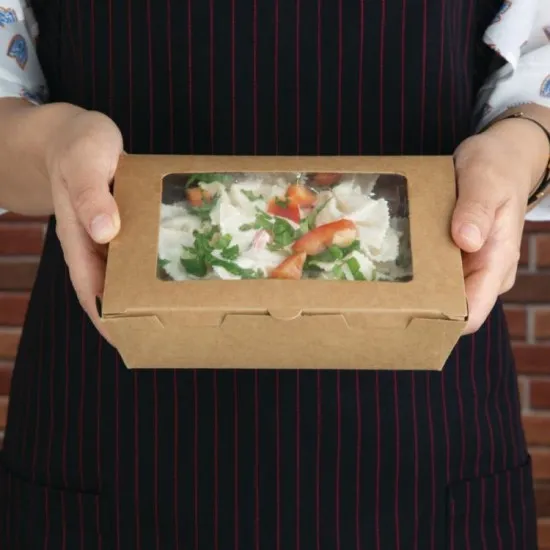 Fiesta Salad Box With Pet Window 1200ml (pack 150)