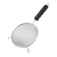Vogue Dbl Mesh Sieve Black Handle 20cm