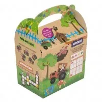 Kids Recycled Kraft Bizzi Meal Boxes X200