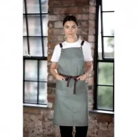 Southside Linen Blend Bib Apron