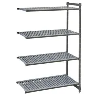 Cambro Camshelving Basics Plus Add-on Unit 4 Tier Vented Shelves 1830x1480x610mm