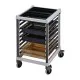 Elbow height gastronorm trolley
