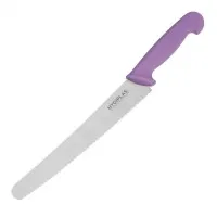 Hygiplas Pastry Knife Serrated Purple 10''