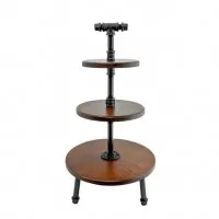 Steelite Chestnut Pipe Stand 3-tier 355x674mm