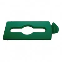 Rubbermaid Sjrs Stream Topper Mixed Recycling Lid Green