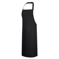 Bib Apron Black With Adjustable Neck Strap