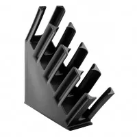 Olympia Kristallon Cup Holder 4 Slots Polypropylene Black