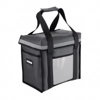 Vogue Top Loading Delivery Bag Grey 330x230x330mm