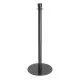 Bolero Flat Base Barrier Posts Black (2 Pack)