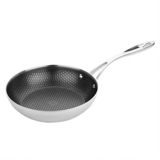 Vogue 20cm Tri-shield S/s Frypan (incl Induction)