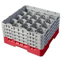 Cambro Camrack Red 20 Compartments Max Glass Height 197mm