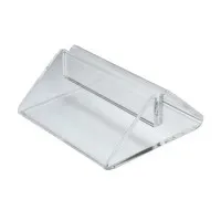 Clear Perspex Tent Menu Holder 34x63x72mm