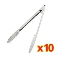 Bulk Buy Catering Tongs 10'' (pack Of 10)